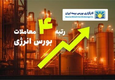 کسب عنوان رتبه ۴ معاملات بورس انرژی توسط شرکت کارگزاری بورس بیمه ایران